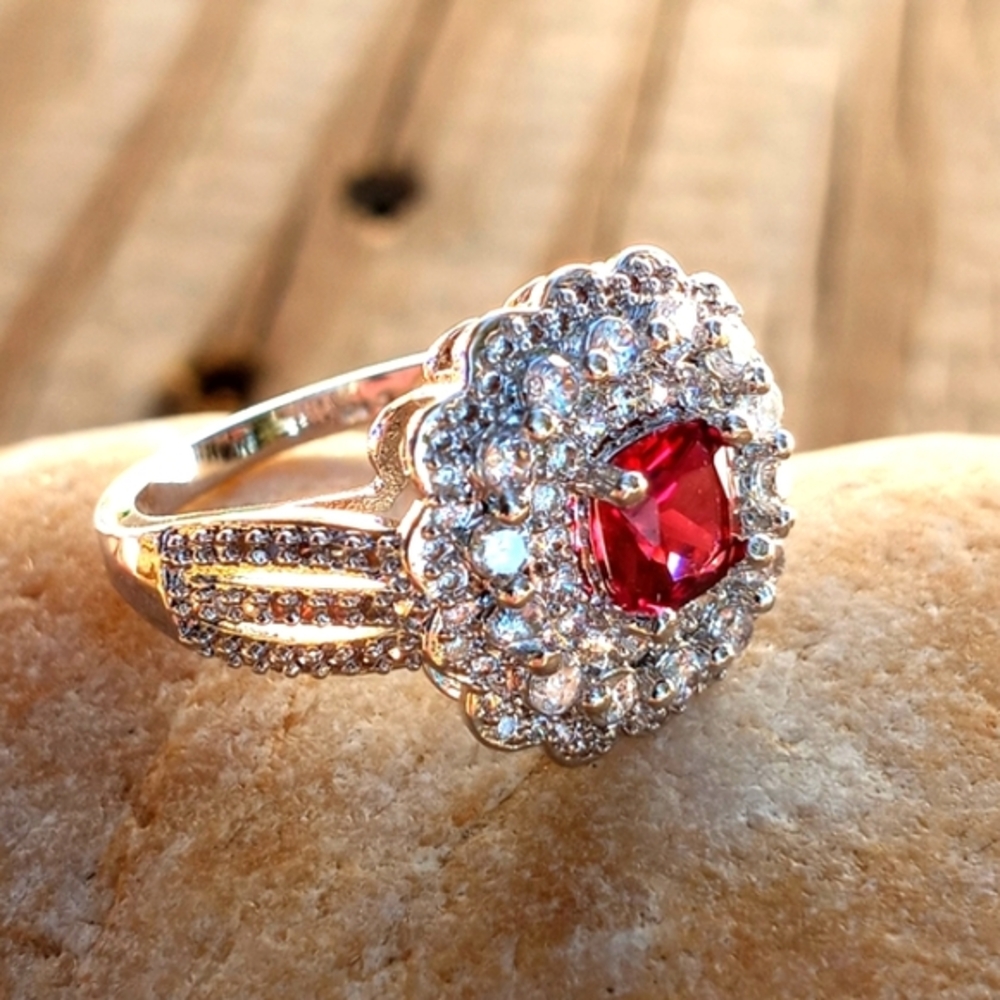 Silver Ruby Ring